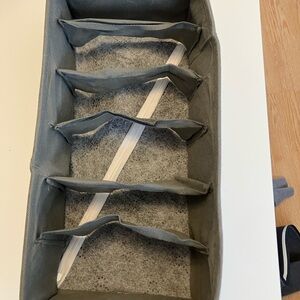 Gray Fabric Drawer Organizer